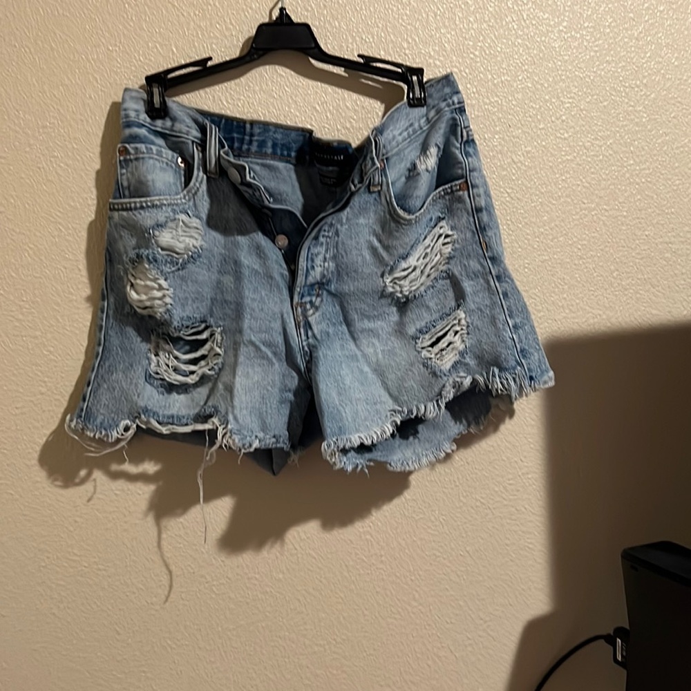Blue jean shorts